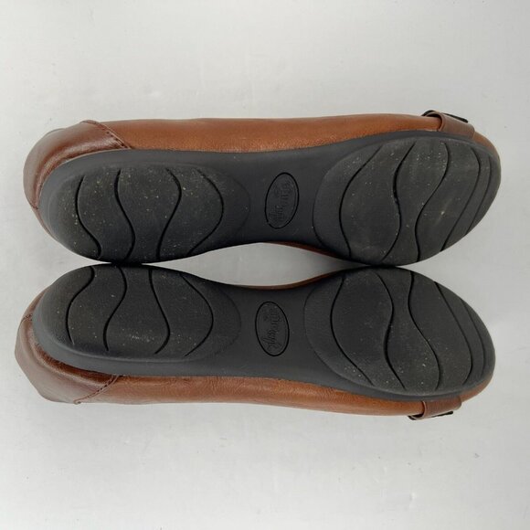 Euro Soft Womens CBW022 Brown Slip On Round Toe Low Solid Size 9.5M Ballet Flats - Picture 8 of 9